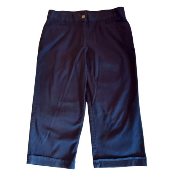 NEW Sag Harbor Navy Capris Size 6P - Picture 1 of 9